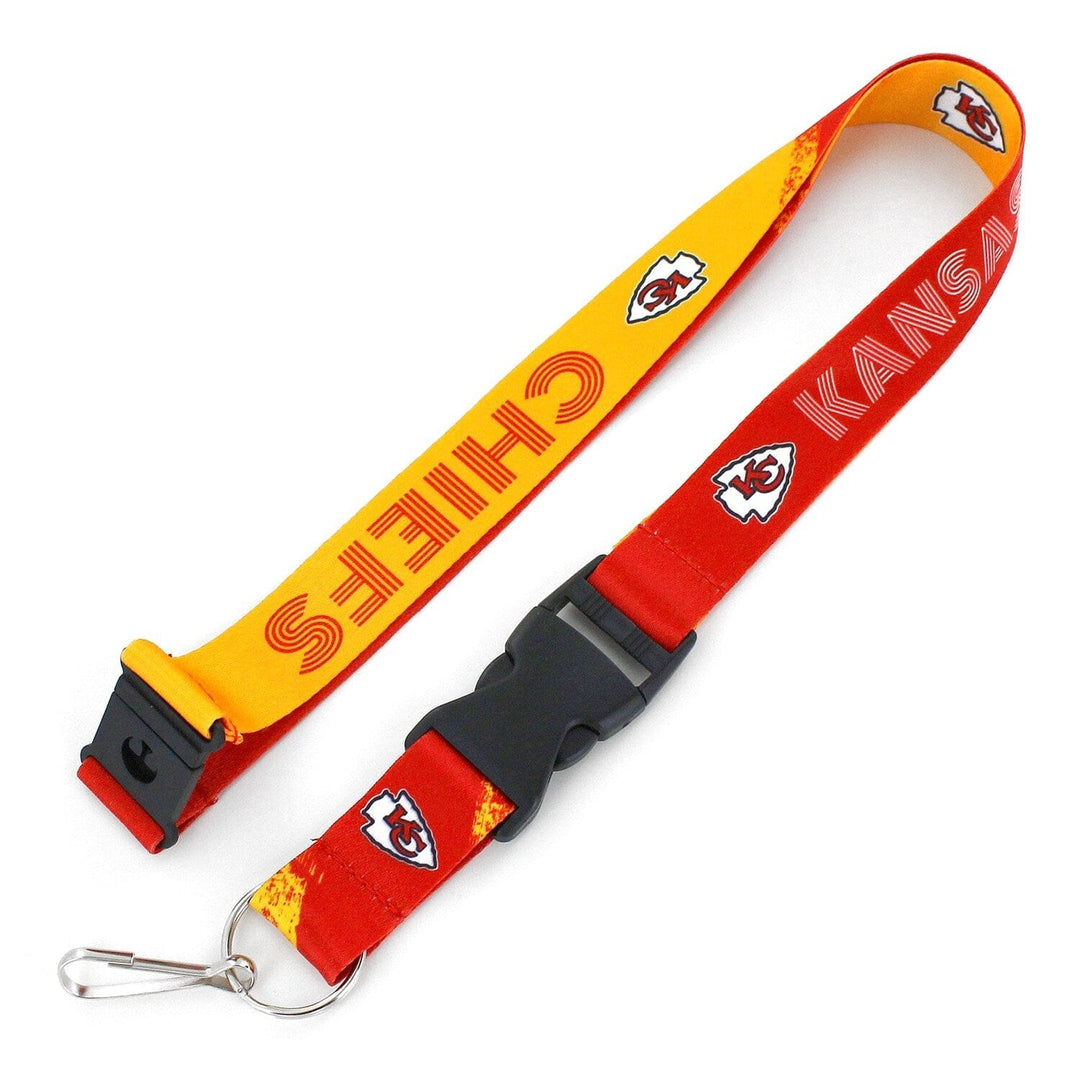 Dynasty Sports & Framing Keychains & Lanyards Kansas City Chiefs Cross Fade Lanyard