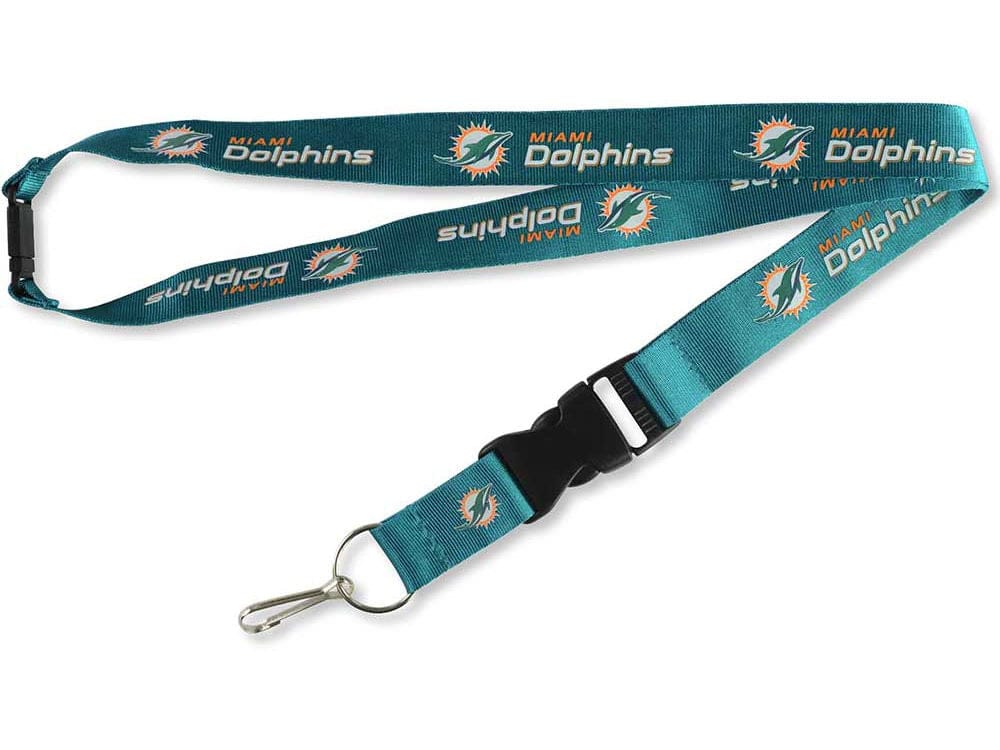 Dynasty Sports & Framing Keychains & Lanyards Miami Dolphins NFL Football Breakaway Lanyard