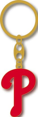 Dynasty Sports & Framing Keychains & Lanyards Philadelphia Phillies Gold Logo Keychain