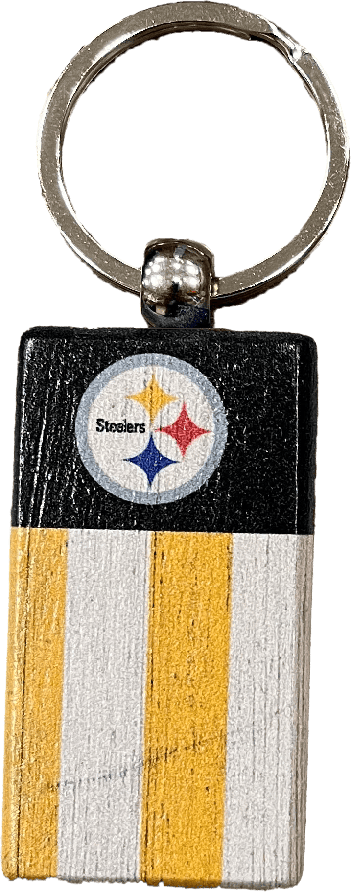 Dynasty Sports & Framing Keychains & Lanyards Pittsburgh Steelers Rectangle Flag Keychain