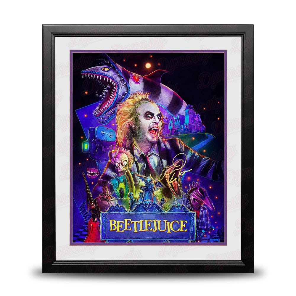 Dynasty Sports & Framing Michael Keaton Framed Autographed 16x20 Photo Collage "Beetlejuice"