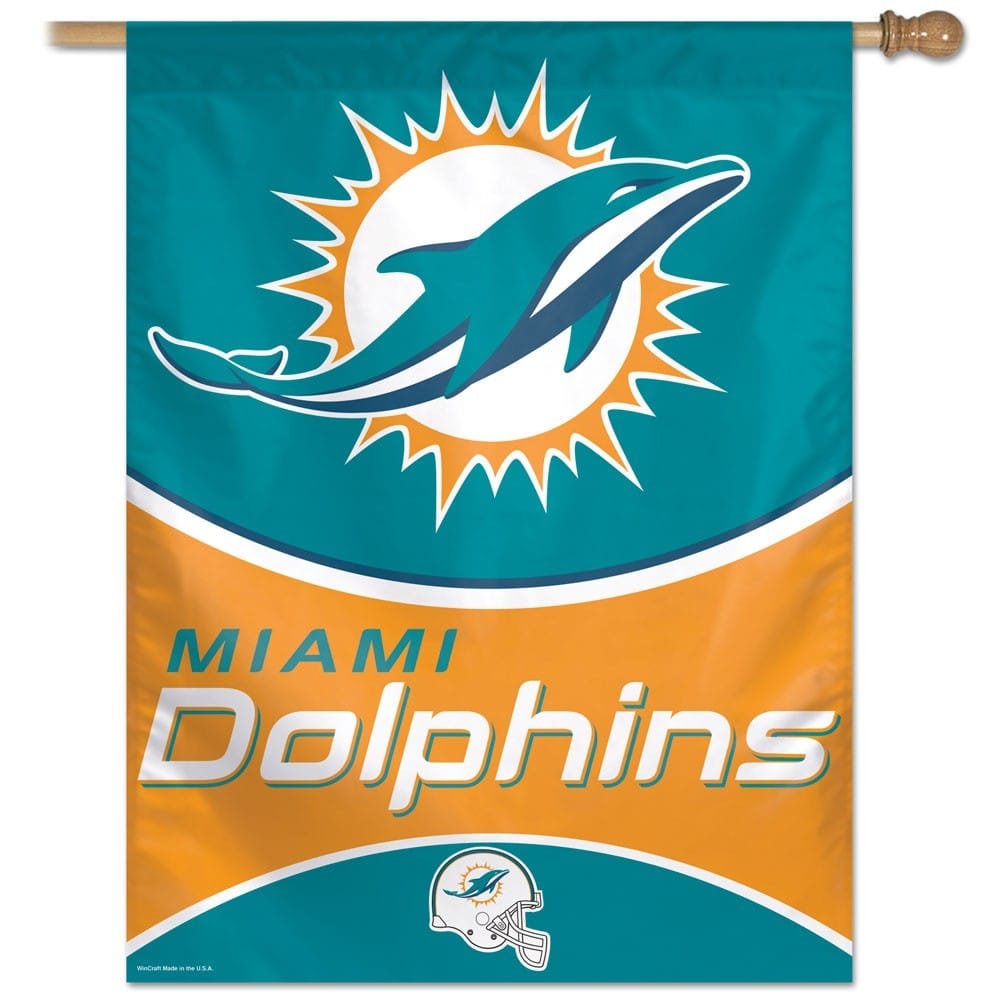 Dynasty Sports & Framing Outdoors - Vertical Flags Miami Dolphins 27" x 37" Vertical Flag