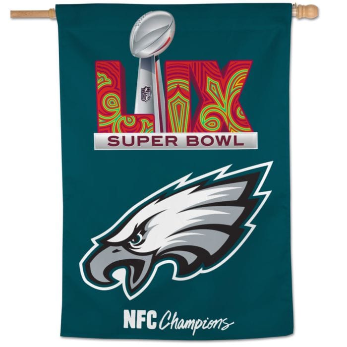 Dynasty Sports & Framing Outdoors - Vertical Flags Philadelphia Eagles Super Bowl LIX 28" x 40" Vertical Flag