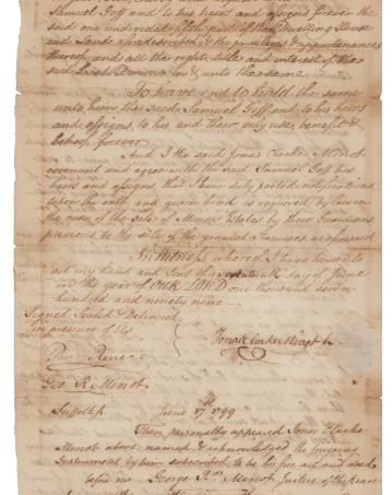 Dynasty Sports & Framing Paul Revere Autographed DS Document Signed | Early Boston Real Estate Deed