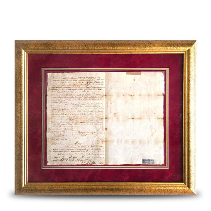 Dynasty Sports & Framing Paul Revere Autographed DS Document Signed | Early Boston Real Estate Deed