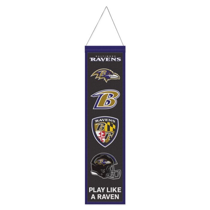 Dynasty Sports & Framing Pennants & Banners Baltimore Ravens 8" x 32" Wool Banner