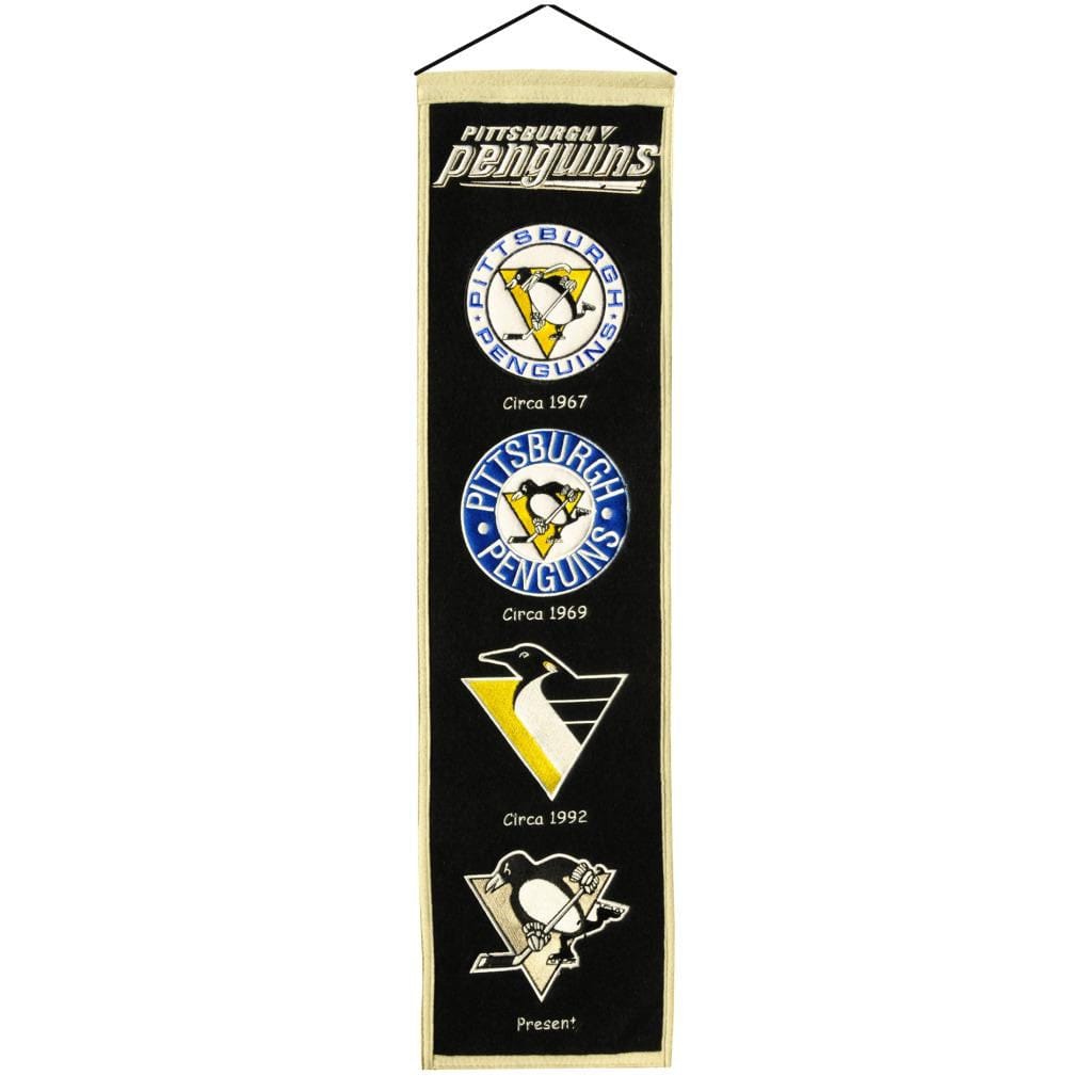 Dynasty Sports & Framing Pennants & Banners Black Pittsburgh Penguins NHL Heritage Banner