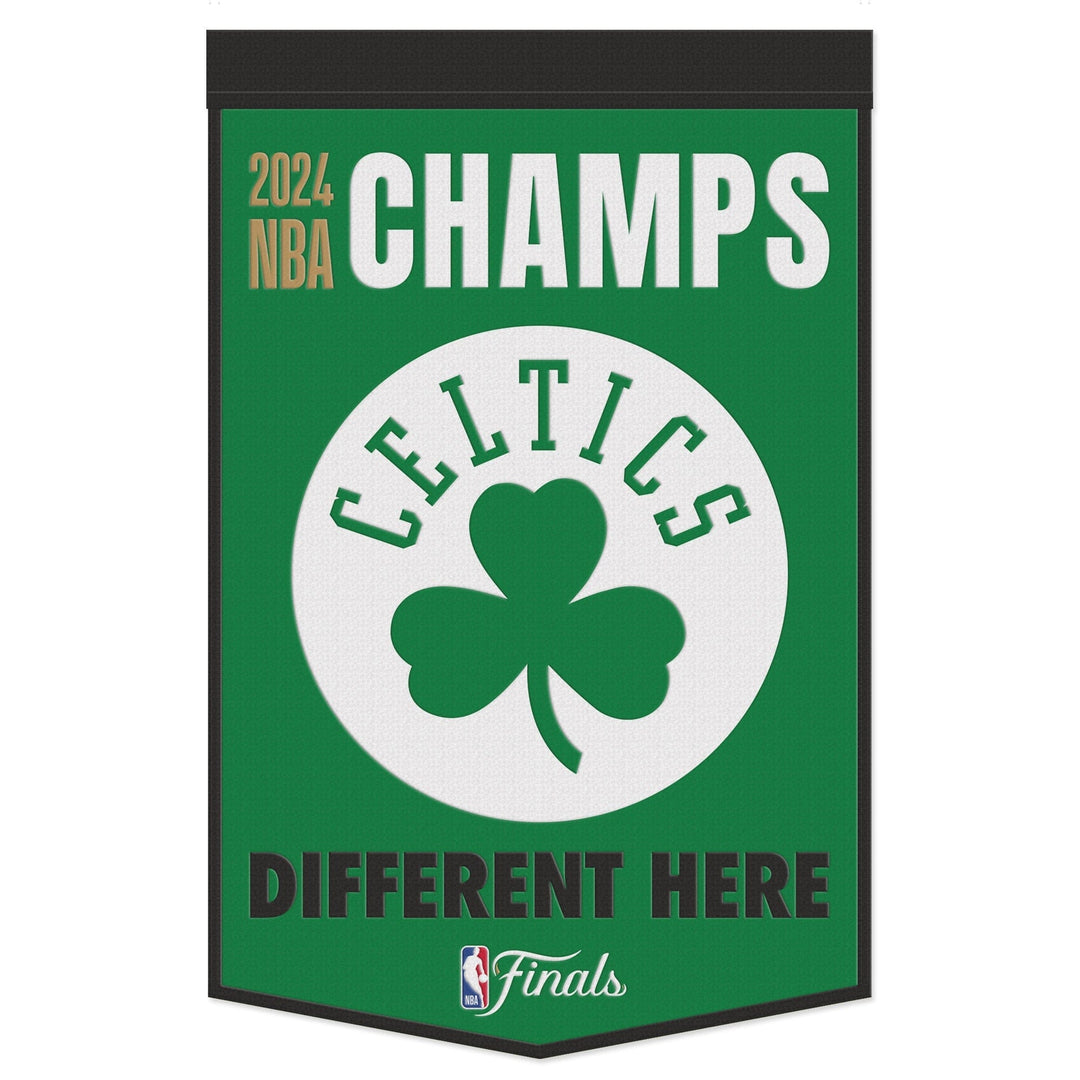 Dynasty Sports & Framing Pennants & Banners Boston Celtics 2024 NBA Champions 24" x 38" Wool Banner