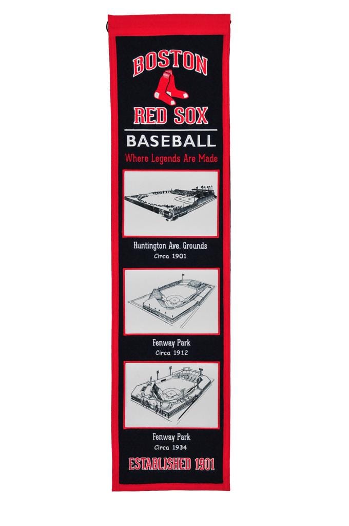 Dynasty Sports & Framing Pennants & Banners Boston Red Sox Stadium Evolution Heritage Banner