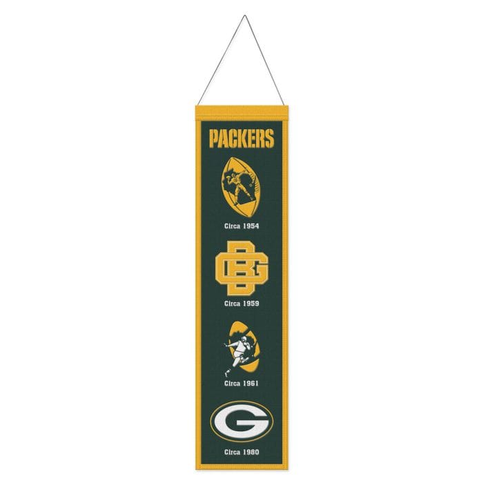 Dynasty Sports & Framing Pennants & Banners Green Bay Packers 8" x 32" Wool Banner