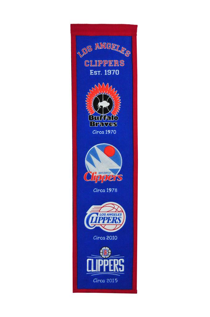 Dynasty Sports & Framing Pennants & Banners Los Angeles Clippers NBA Basketball Heritage Banner