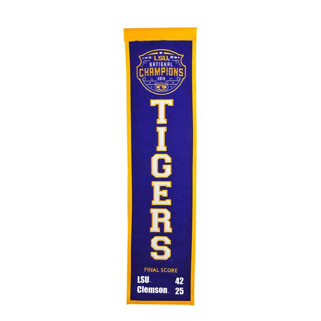 Dynasty Sports & Framing Pennants & Banners LSU 2019 National Championship NCAA Heritage Banner