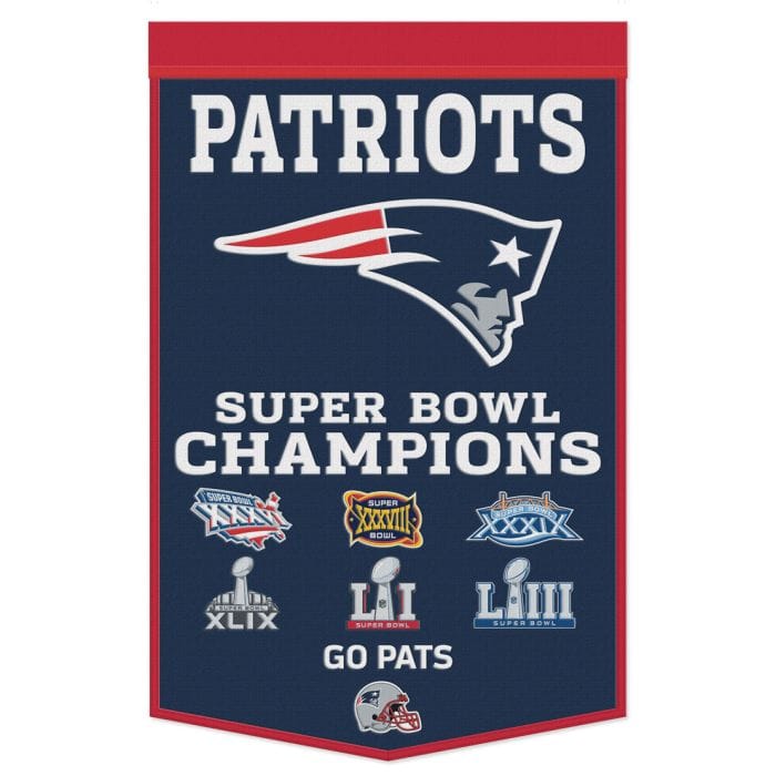 Dynasty Sports & Framing Pennants & Banners New England Patriots 24" x 38" Primary Wool Banner