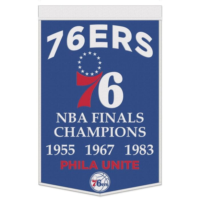Dynasty Sports & Framing Pennants & Banners Philadelphia 76ers 24" x 38" Primary Wool Banner