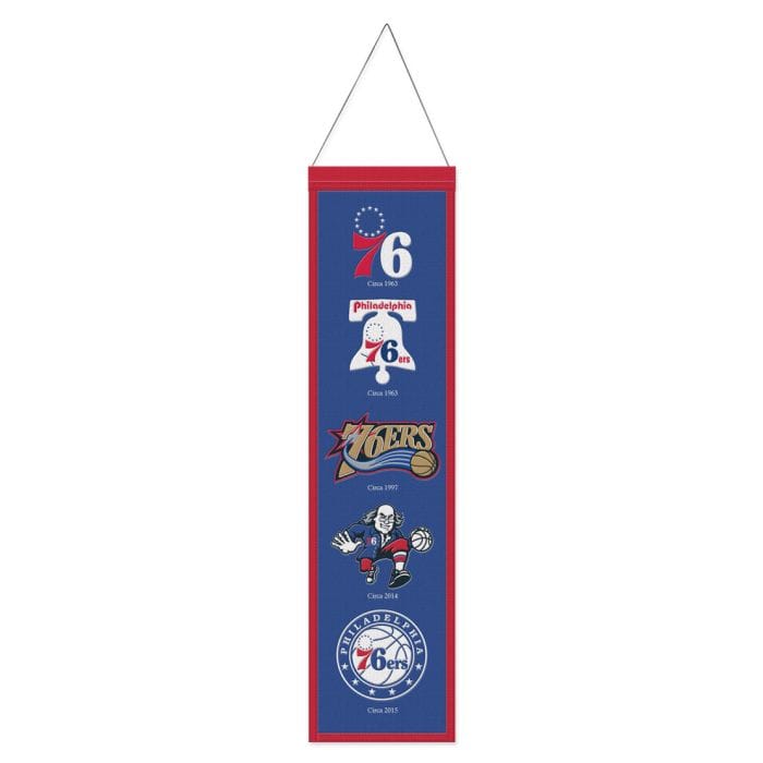 Dynasty Sports & Framing Pennants & Banners Philadelphia 76ers 8" x 32" Wool Banner