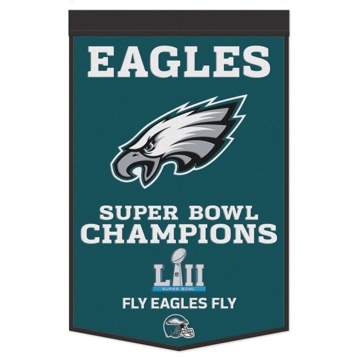 Dynasty Sports & Framing Pennants & Banners Philadelphia Eagles Super Bowl LII Champions 24" x 38" Wool Banner