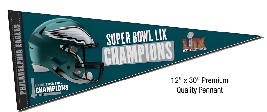 Dynasty Sports & Framing Pennants & Banners Philadelphia Eagles Super Bowl LIX Champions 12x30 Premium Pennant