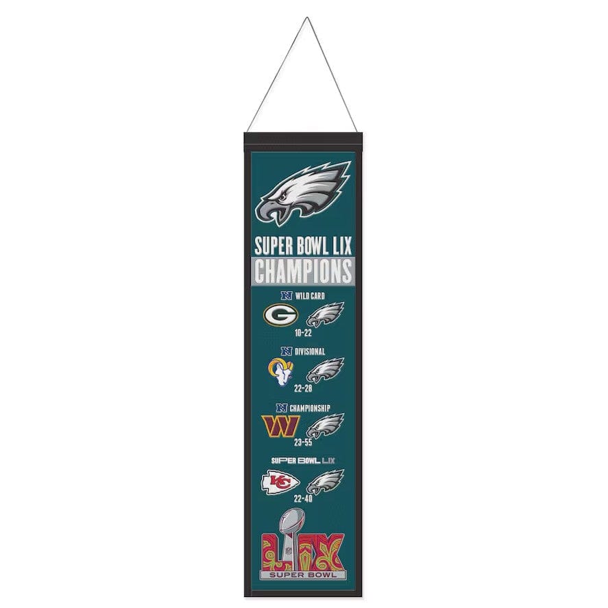 Dynasty Sports & Framing Pennants & Banners Philadelphia Eagles Super Bowl LIX Champions 8" x 32" Wool Banner