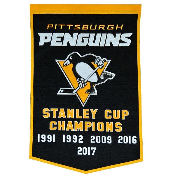 Dynasty Sports & Framing Pennants & Banners Pittsburgh Penguins Stanley Cup Wool Dynasty Banner