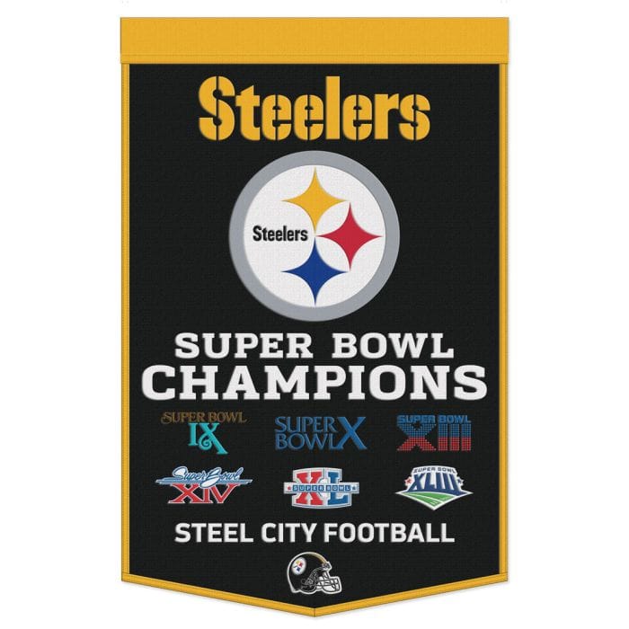 Dynasty Sports & Framing Pennants & Banners Pittsburgh Steelers 24" x 38" Primary Wool Banner