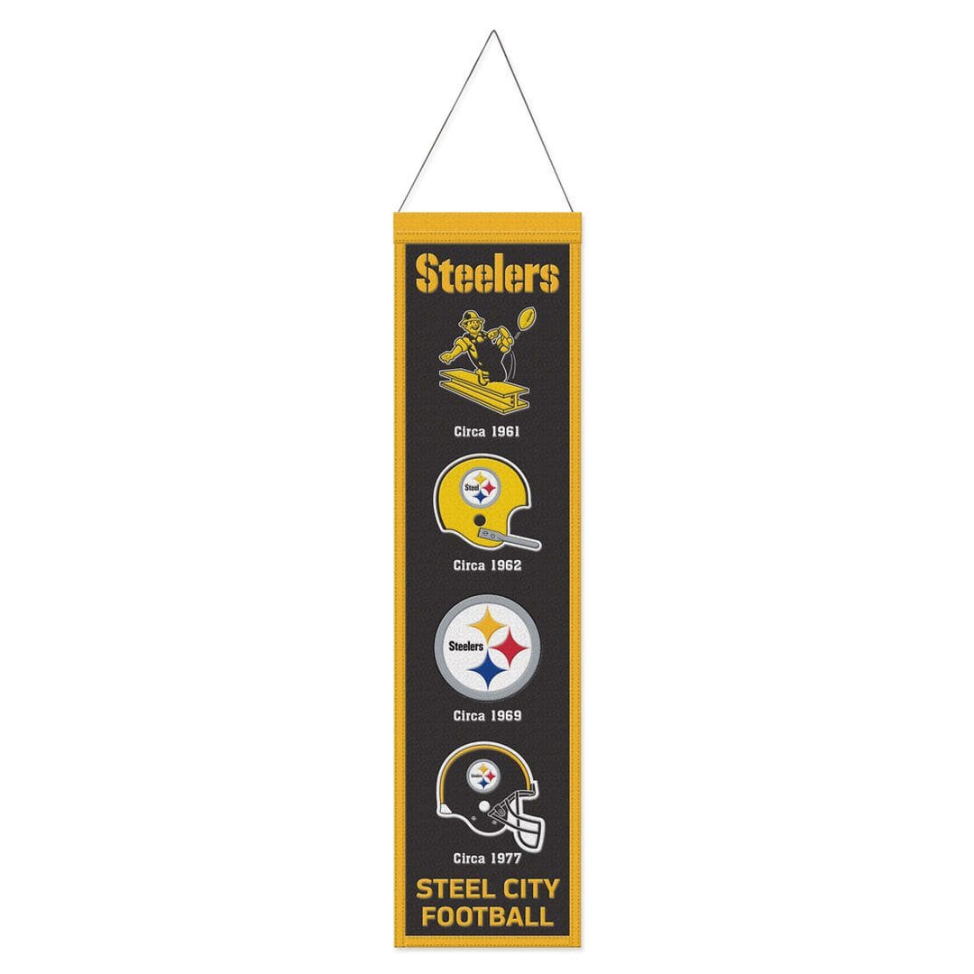 Dynasty Sports & Framing Pennants & Banners Pittsburgh Steelers 8" x 32" Wool Banner