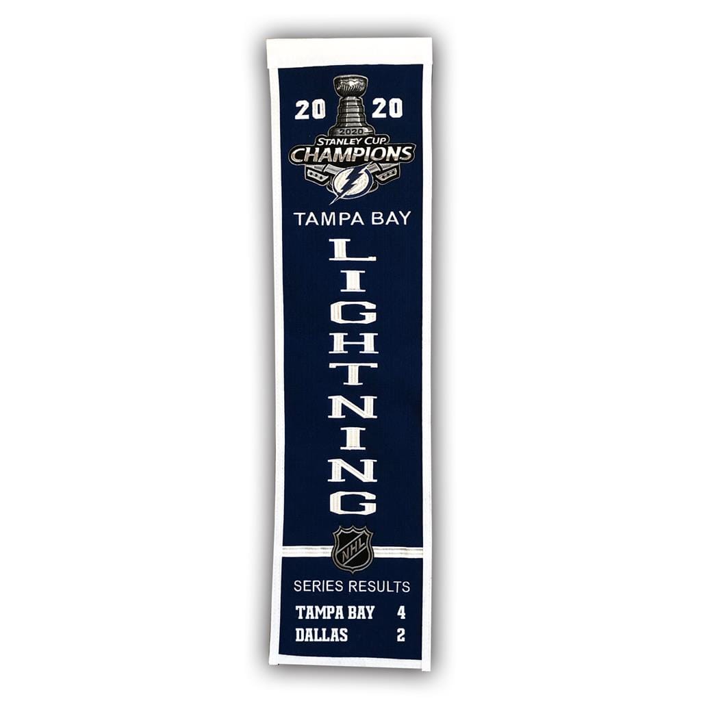 Dynasty Sports & Framing Pennants & Banners Tampa Bay Lightning 2020 Stanley Cup Champions NHL Hockey Heritage Banner