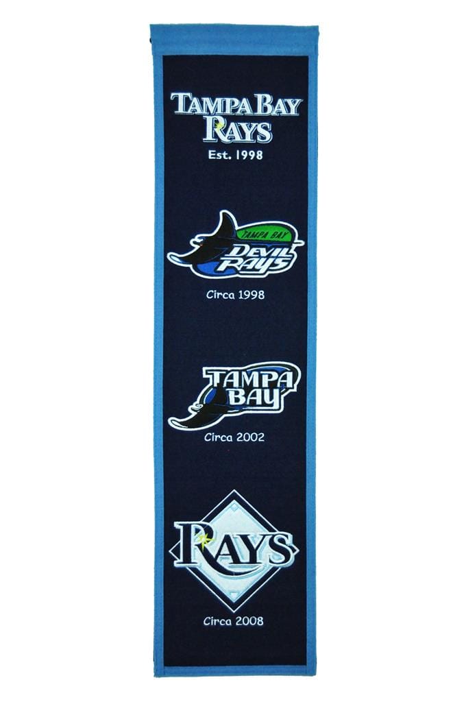 Dynasty Sports & Framing Pennants & Banners Tampa Bay Rays MLB Baseball Heritage Banner