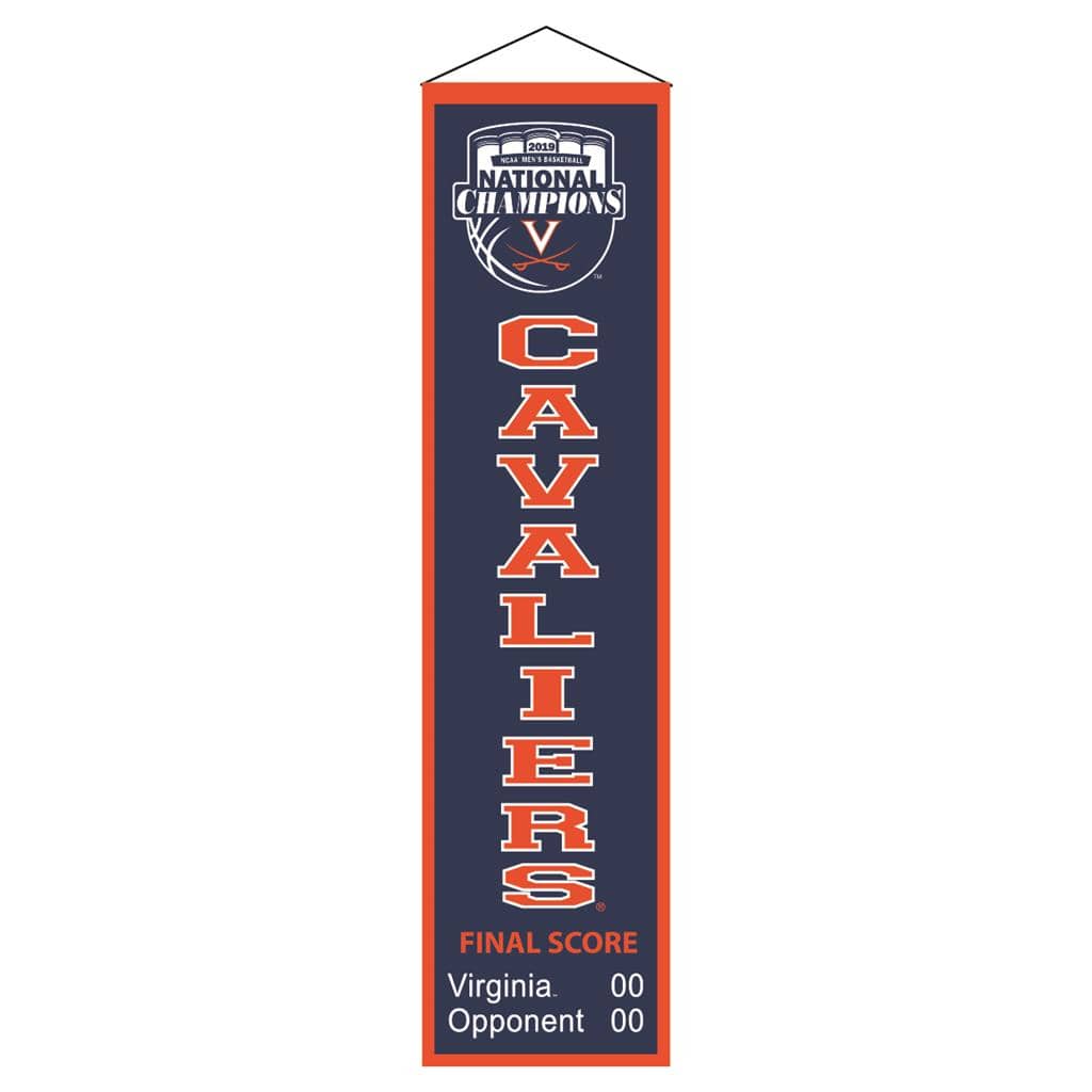 Dynasty Sports & Framing Pennants & Banners Virginia Cavaliers 2019 NCAA National Championship Vertical Heritage Banner