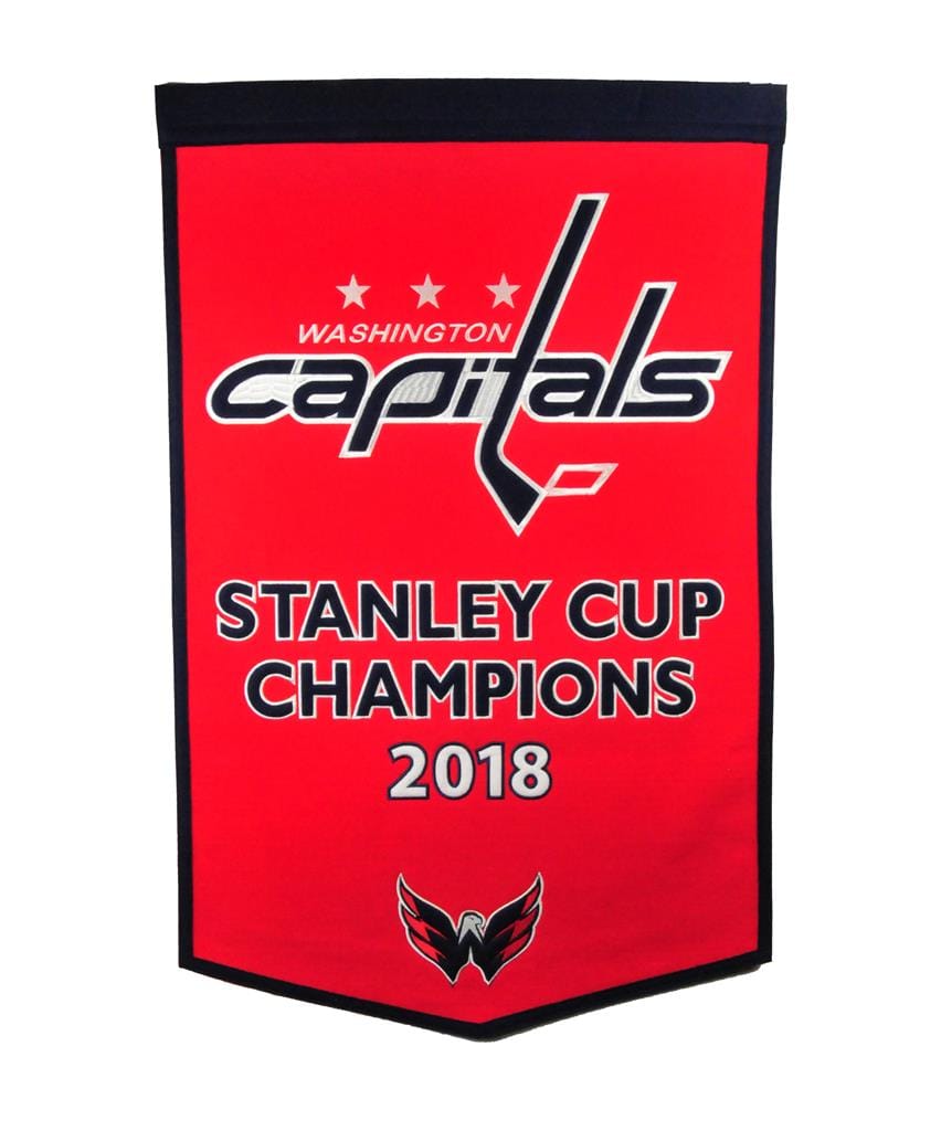 Dynasty Sports & Framing Pennants & Banners Washington Capitals 2018 Stanley Cup Champions NHL Hockey Wool Dynasty Banner
