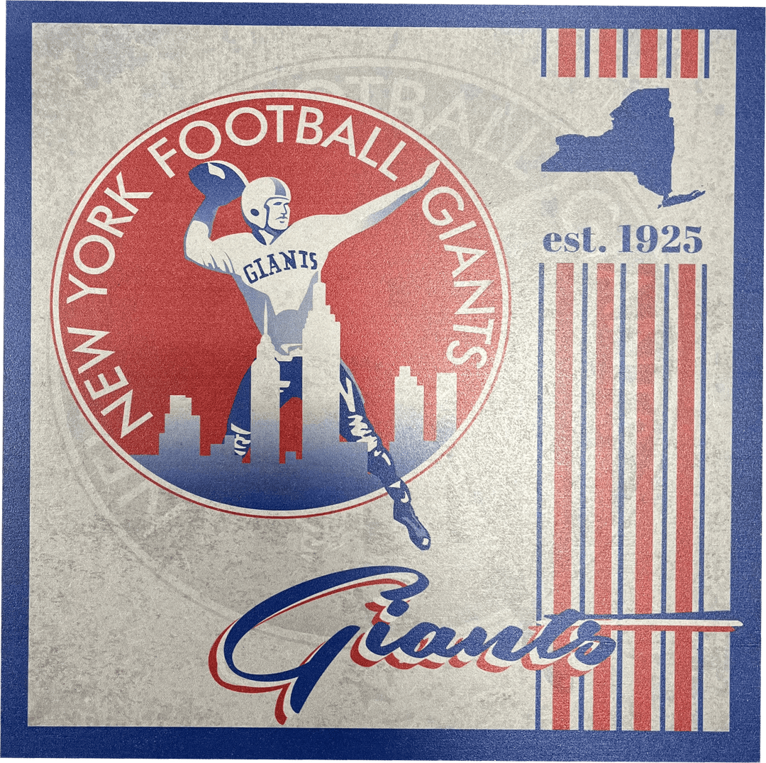 Dynasty Sports & Framing Signs/Plaques - Album New York Giants 9.5'' x 9.5'' Throwback Album Wood Sign