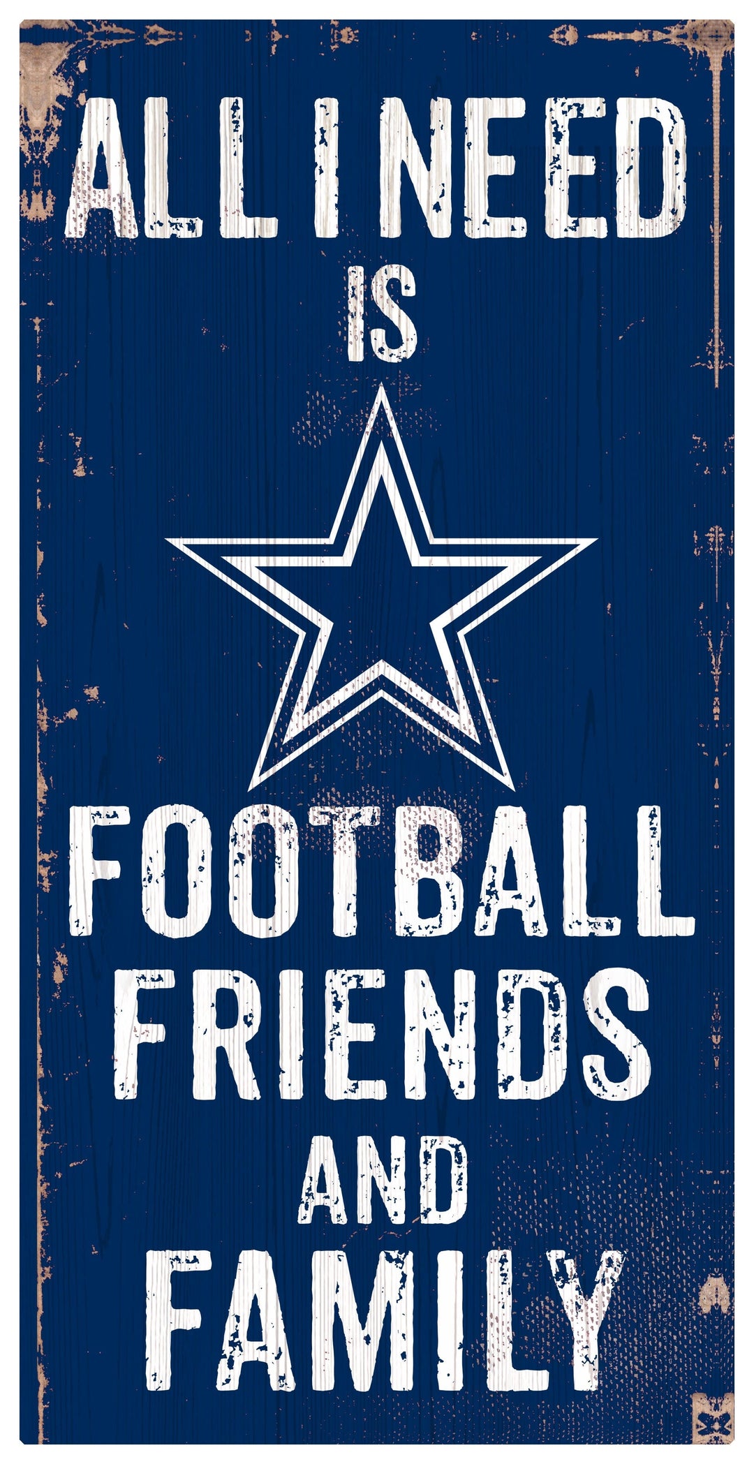 Dynasty Sports & Framing Signs/Plaques - Family & Friends Dallas Cowboys Football, Friends, & Family Wood Sign