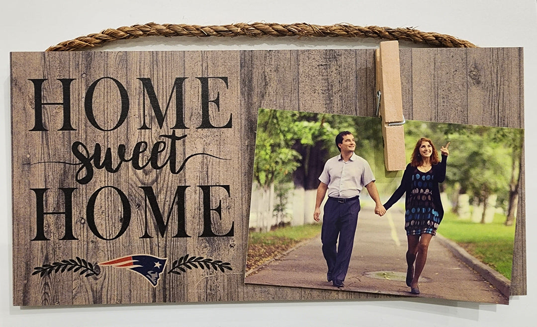 Dynasty Sports & Framing Signs/Plaques - Family & Friends New England Patriots Home Sweet Home 6" x 12" Wood Sign