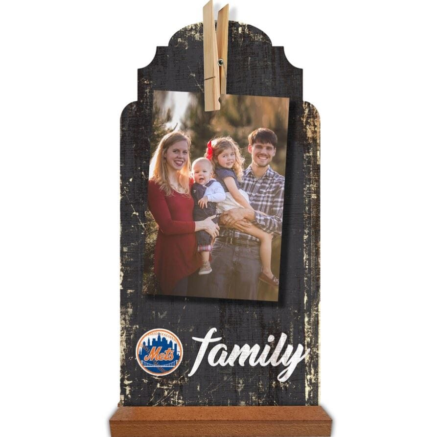 Dynasty Sports & Framing Signs/Plaques - Family & Friends New York Mets 6'' x 12'' Family Clothespin Sign