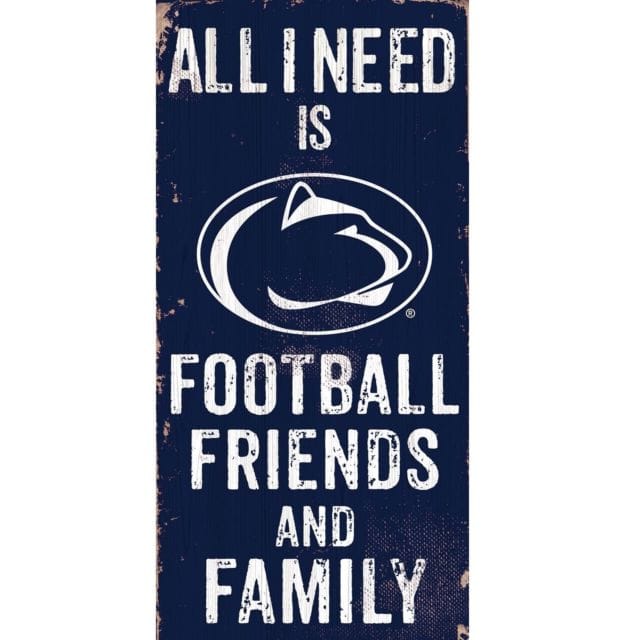 Dynasty Sports & Framing Signs/Plaques - Family & Friends Penn State Nittany Lions Football, Friends, & Family Wood Sign