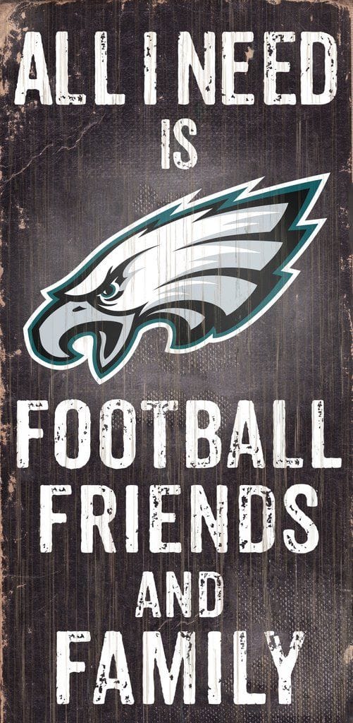 Dynasty Sports & Framing Signs/Plaques - Family & Friends Philadelphia Eagles Football, Friends, & Family Wood Sign