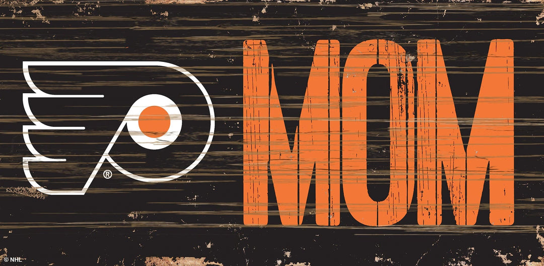 Dynasty Sports & Framing Signs/Plaques - Family & Friends Philadelphia Flyers Mom Wood Sign