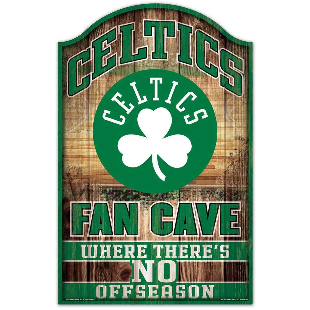 Dynasty Sports & Framing Signs/Plaques - Fan Cave Boston Celtics Fan Cave 11" x 17" Wood Sign