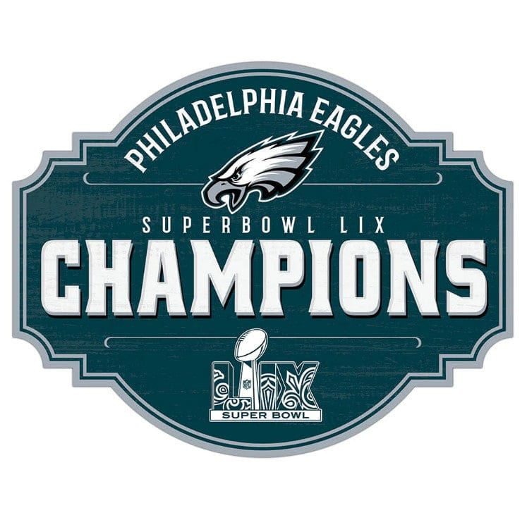 Dynasty Sports & Framing Signs/Plaques - Fan Cave Philadelphia Eagles Super Bowl LIX Champions 12" Tavern Wood Sign