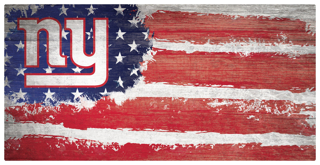 Dynasty Sports & Framing Signs/Plaques - Flag New York Giants Team Flag Wooden Sign