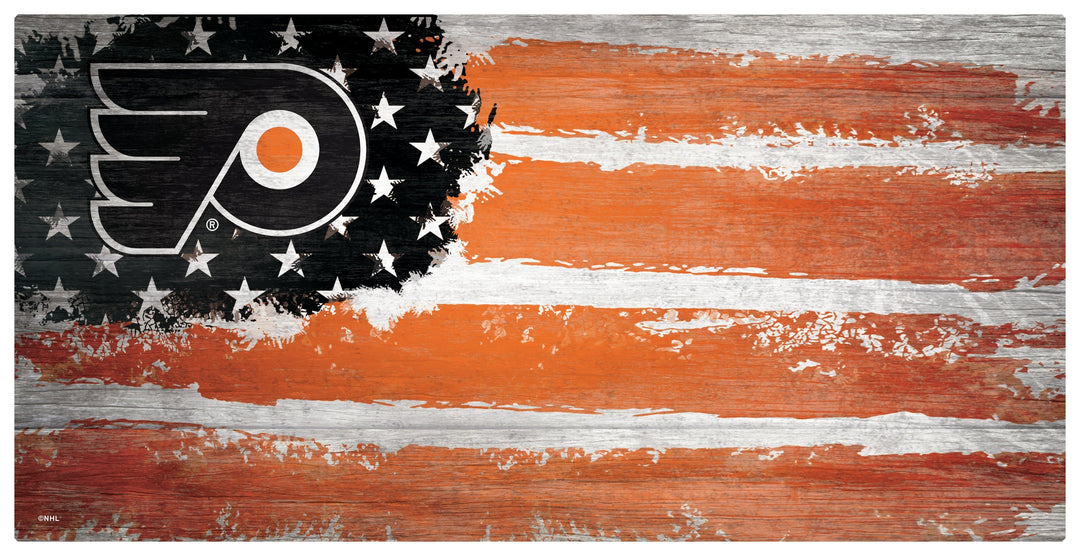 Dynasty Sports & Framing Signs/Plaques - Flag Philadelphia Flyers Team Flag Wooden Sign