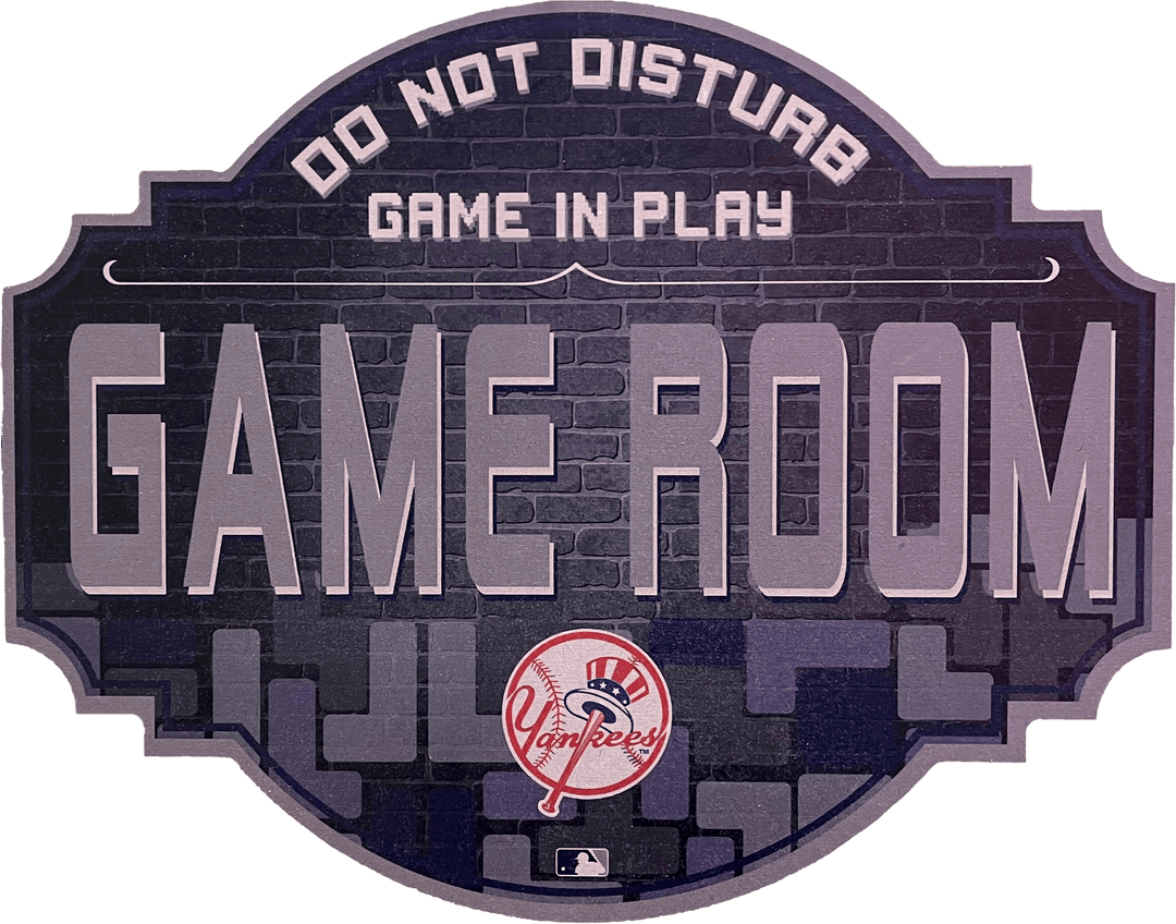 Dynasty Sports & Framing Signs/Plaques - Game Room New York Yankees 12" Game Room Wood Sign