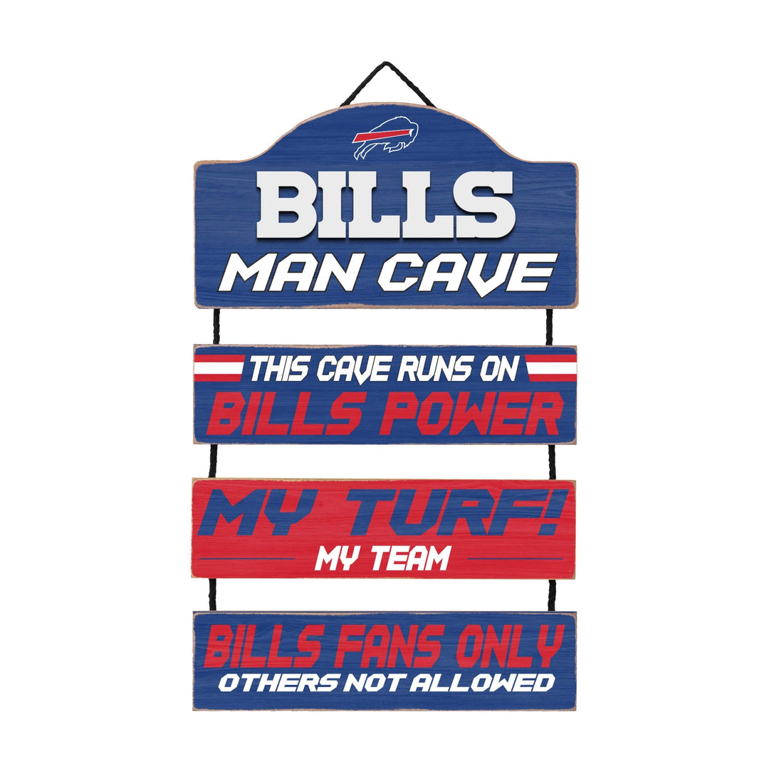 Dynasty Sports & Framing Signs/Plaques - Man Cave Dangle Buffalo Bills Wooden Man Cave Dangle Sign