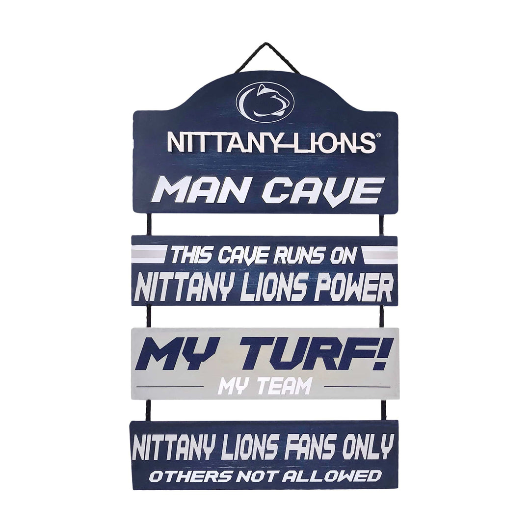 Dynasty Sports & Framing Signs/Plaques - Man Cave Dangle Penn State Nittany Lions Wooden Man Cave Dangle Sign