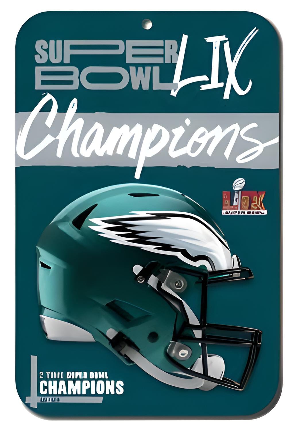 Dynasty Sports & Framing Signs/Plaques - Parking Sign Philadelphia Eagles Super Bowl LIX Champions 11" x 17" Parking Sign