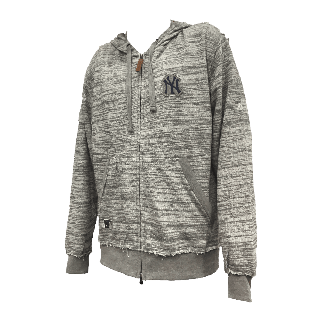 Dynasty Sports & Framing Sweatshirts, Hoodies, & Jackets - Baseball Medium New York Yankees Heathered Zip-Up Logo Hoodie
