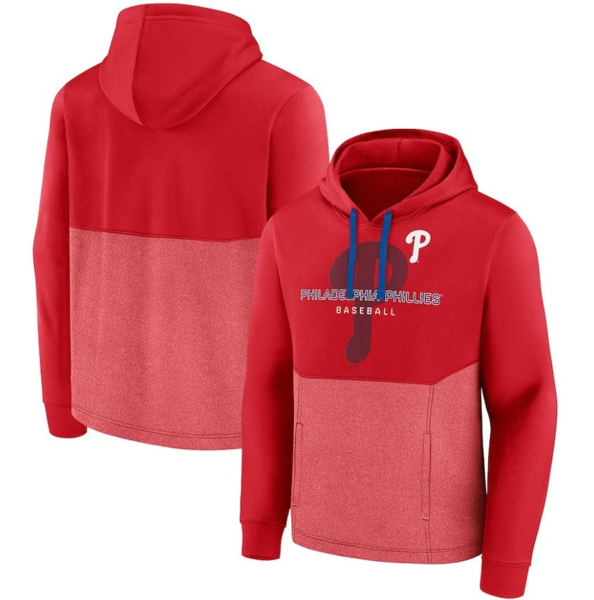 Dynasty Sports & Framing Sweatshirts, Hoodies, & Jackets - Baseball Small Philadelphia Phillies Call the Shots Pullover Hoodie - Red/Heather Red