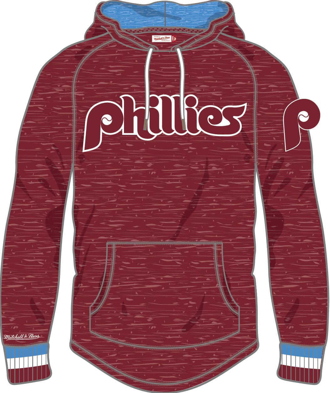 Dynasty Sports & Framing Sweatshirts, Hoodies, & Jackets - Baseball Small Philadelphia Phillies Mitchell & Ness Legendary Slub Long-Sleeve Hoodie