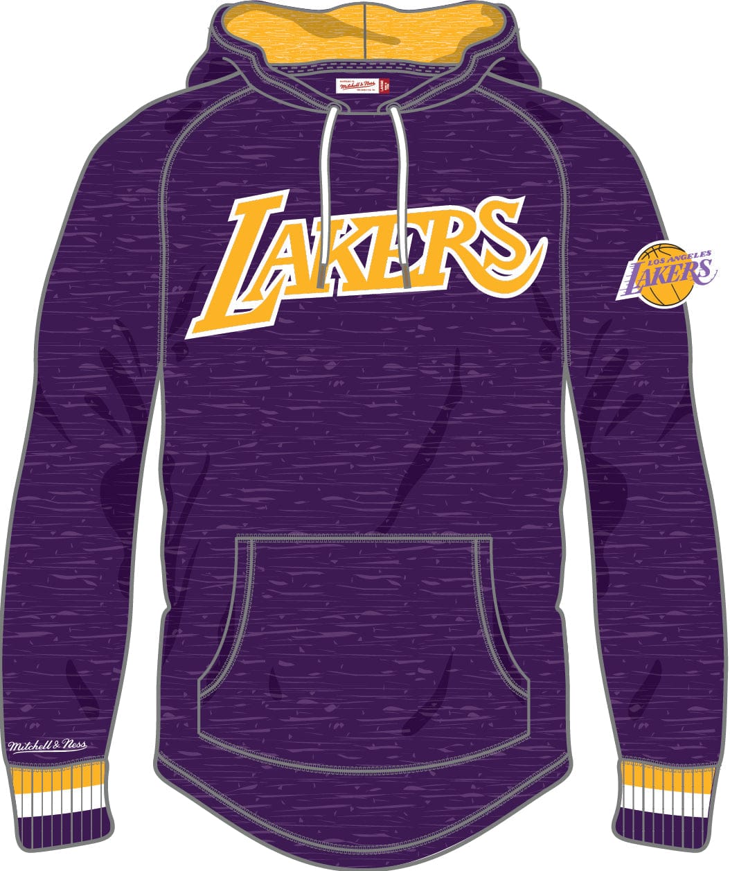 Dynasty Sports & Framing Sweatshirts, Hoodies, & Jackets - Basketball Small Los Angeles Lakers Mitchell & Ness Legendary Slub Long-Sleeve Hoodie