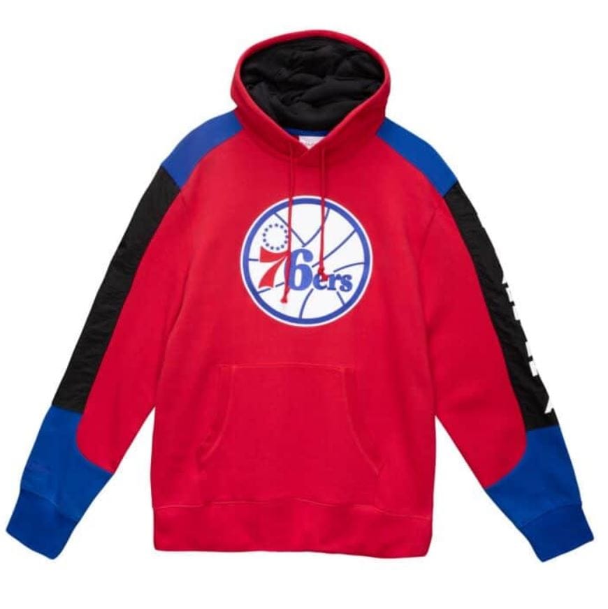 Dynasty Sports & Framing Sweatshirts, Hoodies, & Jackets - Basketball Small Philadelphia 76ers Mitchell & Ness Fusion Fleece Hoodie