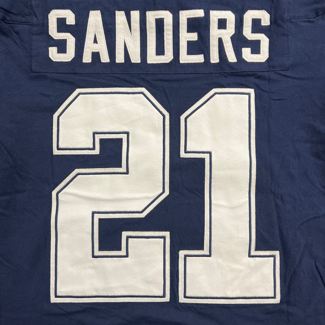 Dynasty Sports & Framing Sweatshirts, Hoodies, & Jackets - Football Deion Sanders Dallas Cowboys Throwback Retired Player Super Bowl Patch Long Sleeve Shirt